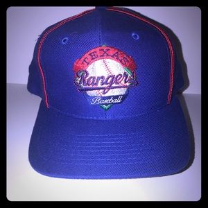 Rare Vintage Mlb Texas Rangers Snapback Hat